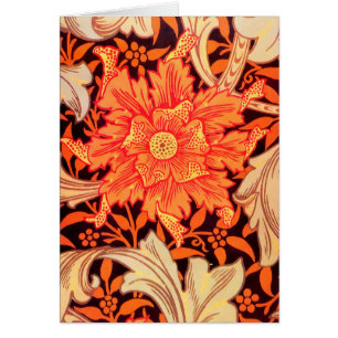 William Morris Marigold Vintage Floral Greeting