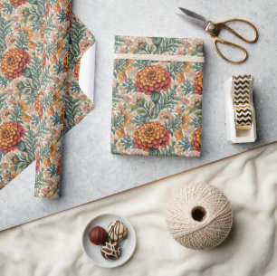 William Morris marigold Vintage floral Wrapping Paper