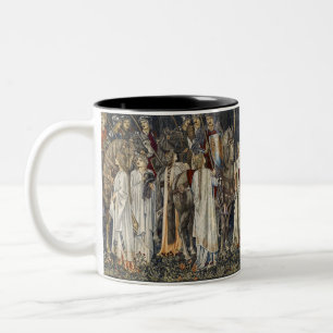 William Morris Medieval Knights Tapestry Design Two-Tone Coffee Mug