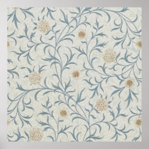 William Morris - Medieval Scroll and Branches Poster