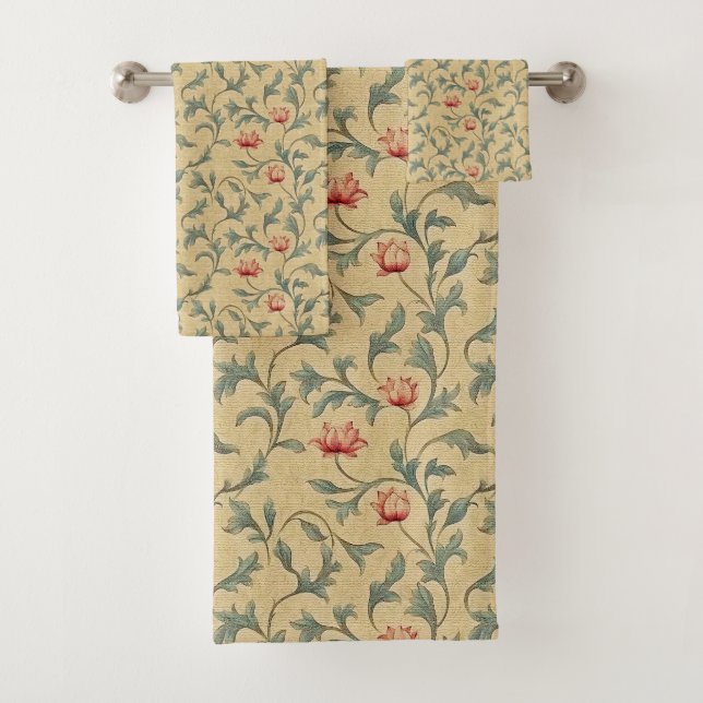 William Morris Medway  Bath Towel Set (Insitu)