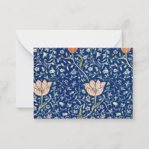William Morris Medway Blue Floral  Card