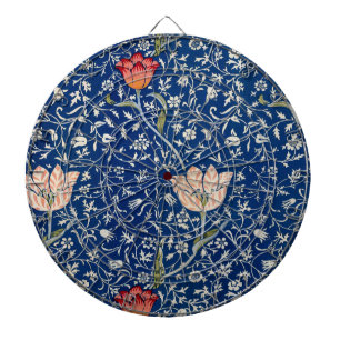 William Morris Medway Blue Floral  Dartboard
