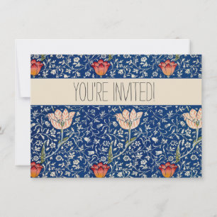William Morris Medway Blue Floral  Invitation