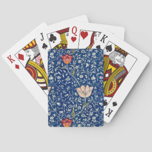 William Morris Medway Blue Floral  Playing Cards