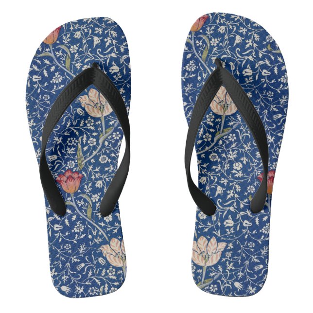 William Morris Medway Pattern Flip Flops (Footbed)
