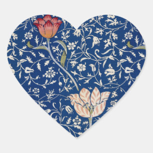 William Morris Medway Pattern Heart Sticker
