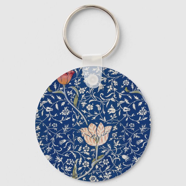 William Morris Medway Pattern Keychain (Front)