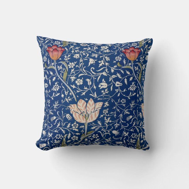 William Morris Medway Pattern Throw Pillow (Front)