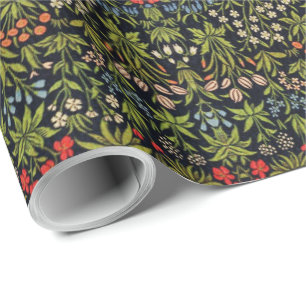 William Morris Millefluers Vintage Floral Pattern  Wrapping Paper