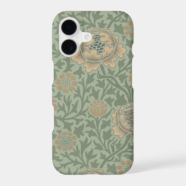 William Morris motif floral Grafton vert sauge  (Verso)