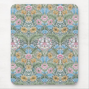 William Morris Myrtle Floral Chintz Pattern Mouse Pad