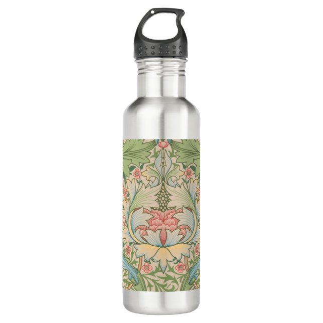 William Morris Myrtle Flower Floral Botanical 710 Ml Water Bottle (Front)