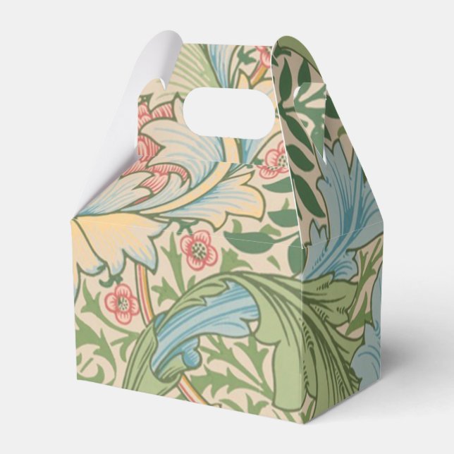 William Morris Myrtle Flower Floral Botanical Favor Box (Front Side)