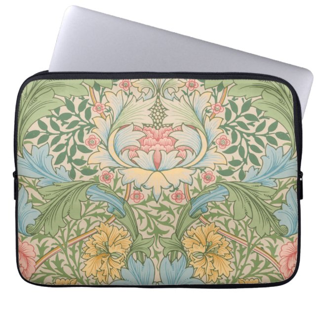 William Morris Myrtle Flower Floral Botanical Laptop Sleeve (Front)
