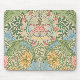 William Morris Myrtle Flower Floral Botanical Mouse Pad