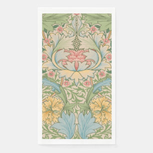 William Morris Myrtle Flower Floral Botanical Napkin