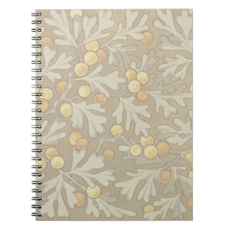William Morris Oak and Acorn Spiral Notebook