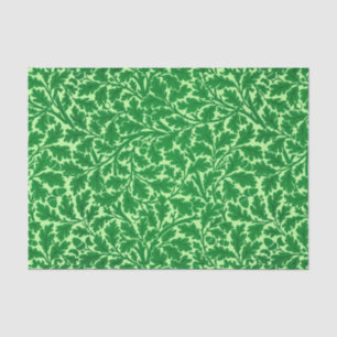 William Morris Oak Leaves, Emerald Green Tissue Paper