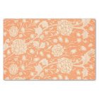 William Morris ORANGE FLORAL Tissue Paper