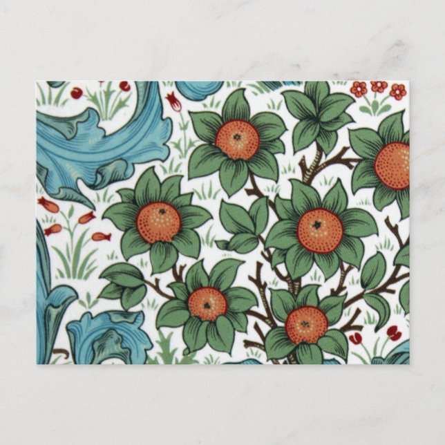 William Morris Orange orchard Postcard (Front)