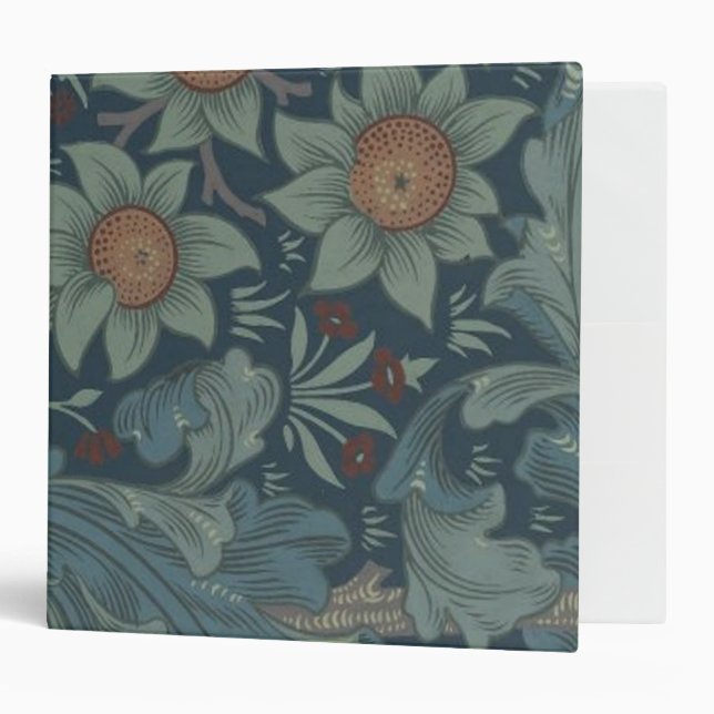 William Morris Orchard Pattern Art Binder (Front/Inside)