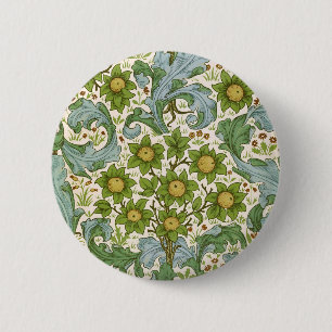 William Morris' Orchard Pattern Art Nouveau 2 Inch Round Button