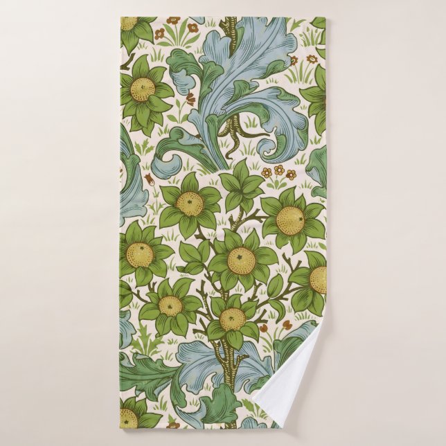 William Morris' Orchard Pattern Art Nouveau Bath Towel Set (Bath Towel)
