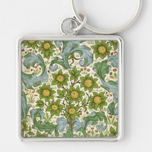 William Morris' Orchard Pattern Art Nouveau Keychain