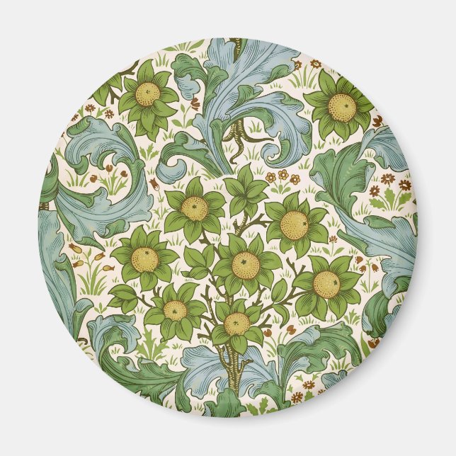William Morris' Orchard Pattern Art Nouveau Magnet (Front)