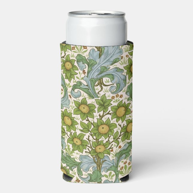 William Morris' Orchard Pattern Art Nouveau Seltzer Can Cooler (Seltzer Front)