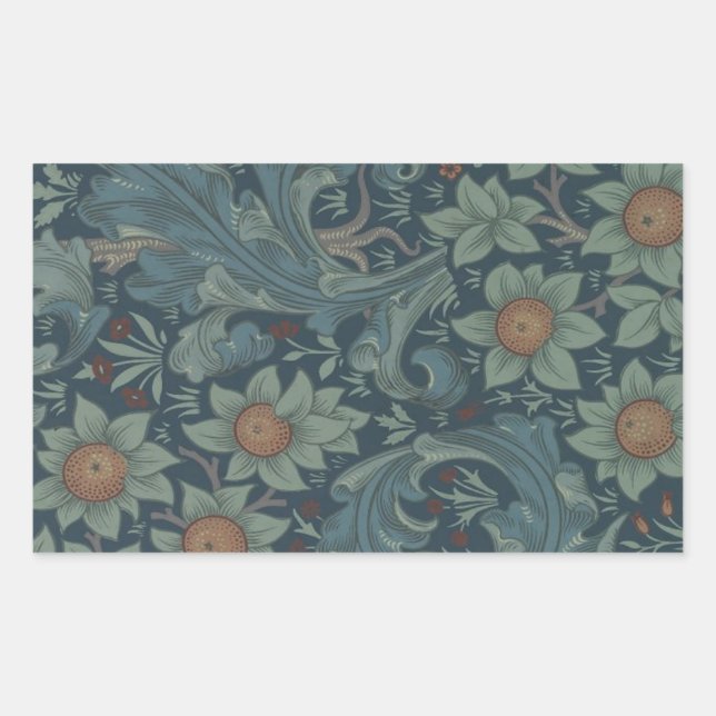 William Morris Orchard Pattern Art Sticker (Front)