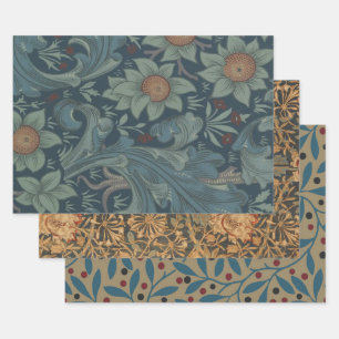 William Morris Orchard Pattern Art Wrapping Paper Sheet