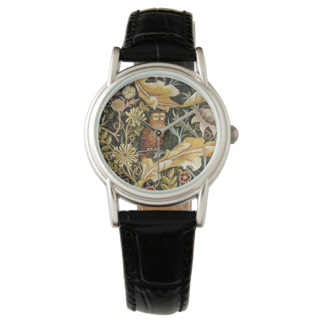 William Morris Owl an Acanthus Watch (Front)