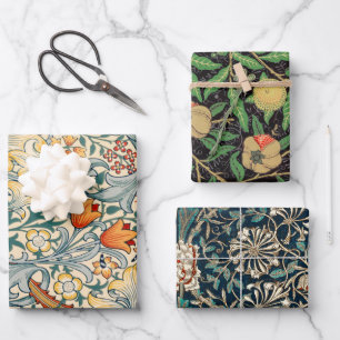 William Morris Pack 3 Feuilles papier d'enveloppem