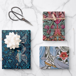 William Morris Pack 4 Feuilles papier d'enveloppem