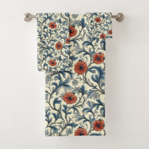 William Morris Pattern  Bath Towel Set