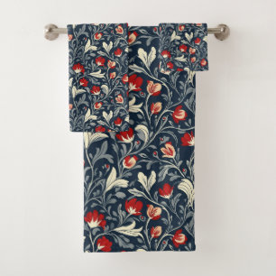 William Morris Pattern Bath Towel Set
