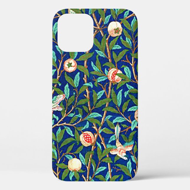 William Morris pattern, Birds and Pomegranates Case-Mate iPhone Case (Back)
