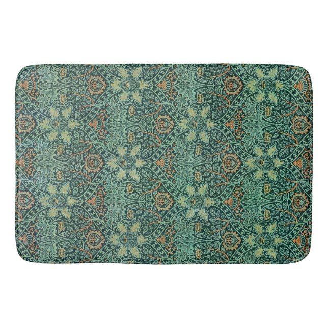 William Morris pattern, Ispahan Bath Mat (Front)