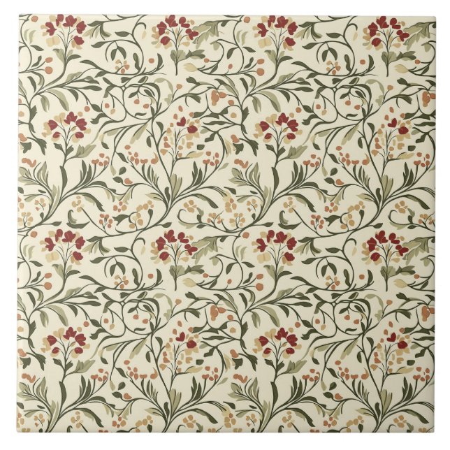 William Morris Pattern  Tile (Front)