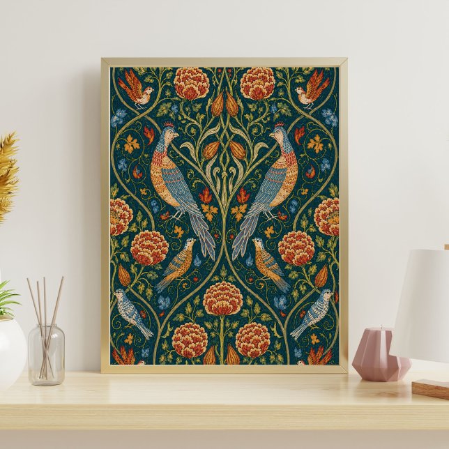 William Morris Pattern | Vintage Botanical Art Poster (Creator Uploaded)