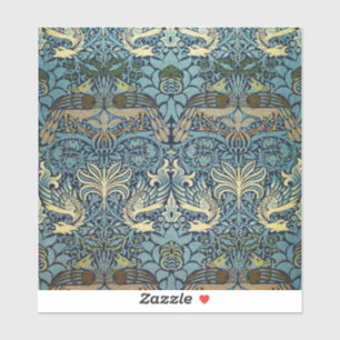 William Morris Peacock and Dragon Woven Design