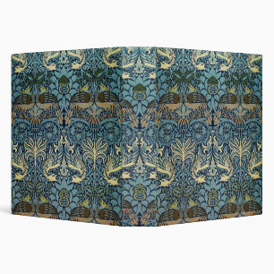 William Morris Peacock and Dragon Woven Design Binder