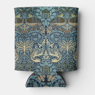 William Morris Peacock and Dragon Woven Design Can Cooler