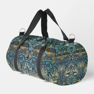 William Morris Peacock and Dragon Woven Design Duffle Bag