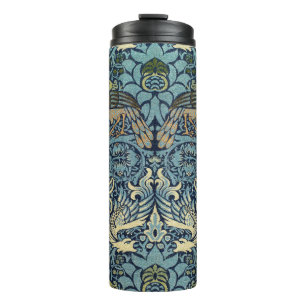 William Morris Peacock and Dragon Woven Design Thermal Tumbler