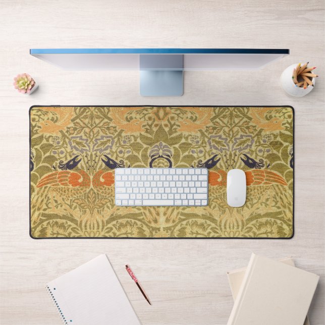 William Morris Peacock & Dragon Arts & Crafts Desk Mat (Office 1)