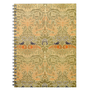 William Morris Peacock & Dragon Arts & Crafts Notebook