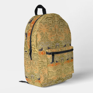 William Morris Peacock & Dragon Arts & Crafts Printed Backpack